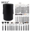 Handle Color: Green, Ships From: Poland - BEILI Makeup Brush Set with Holder 30-42Pcs Professional Foundation Powder Blush Eyeshadow Blending Brushes Kit Make Up Tools