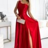 red - Long dress model 191666 Numoco